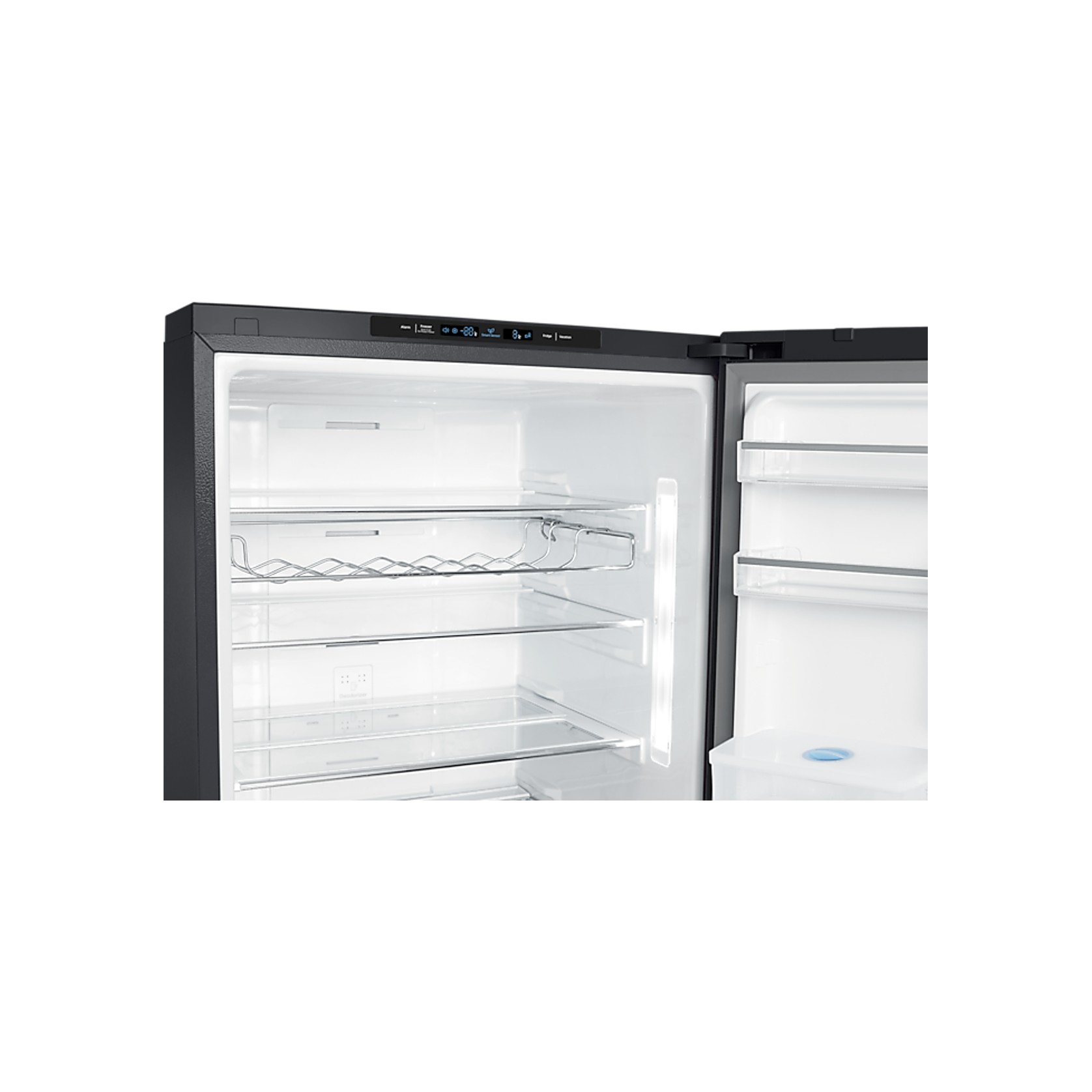 424L Bottom Mount Fridge All Around Cooling Matte Black gallery detail image