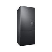 424L Bottom Mount Fridge All Around Cooling Matte Black gallery detail image