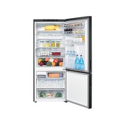 424L Bottom Mount Fridge All Around Cooling Matte Black gallery detail image