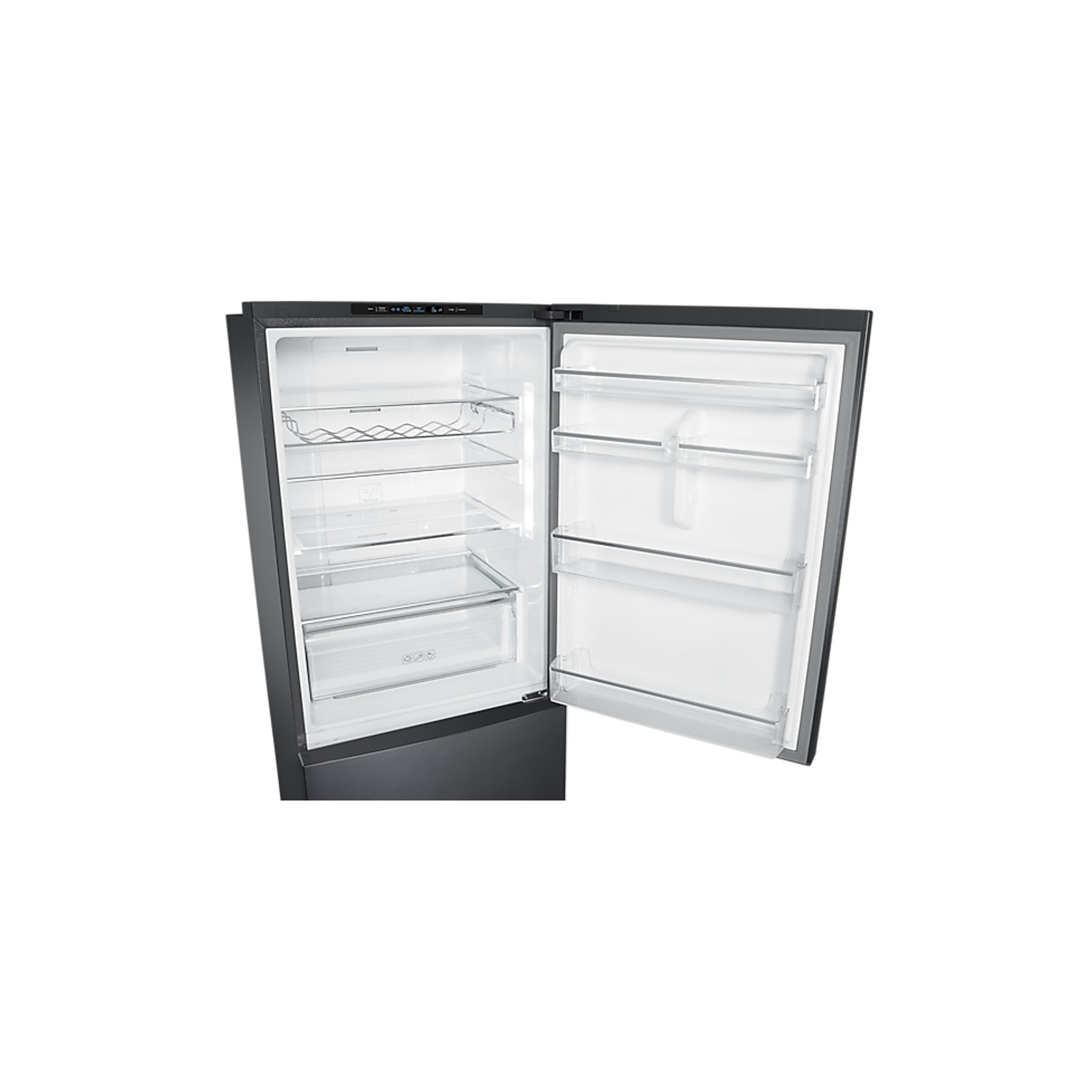 427L Bottom Mount Fridge All Around Cooling Matte Black gallery detail image