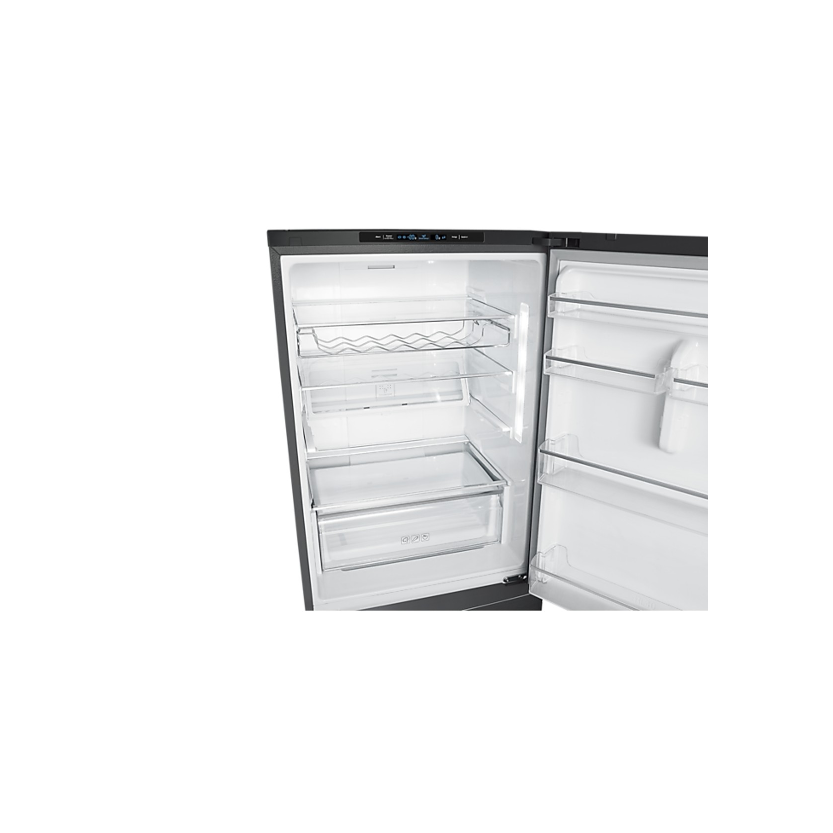 427L Bottom Mount Fridge All Around Cooling Matte Black gallery detail image