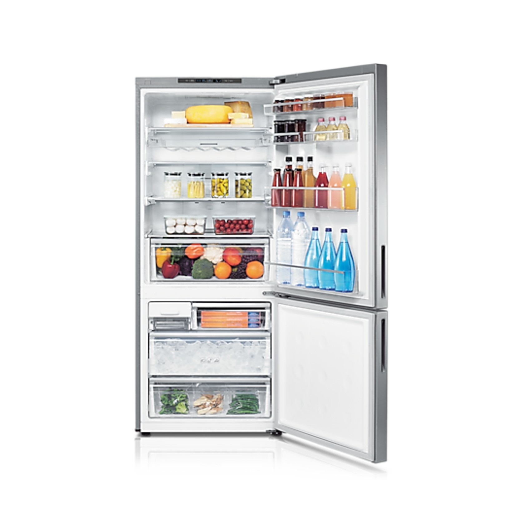 427L Bottom Mount Fridge Around Cooling EZ Clean Steel gallery detail image