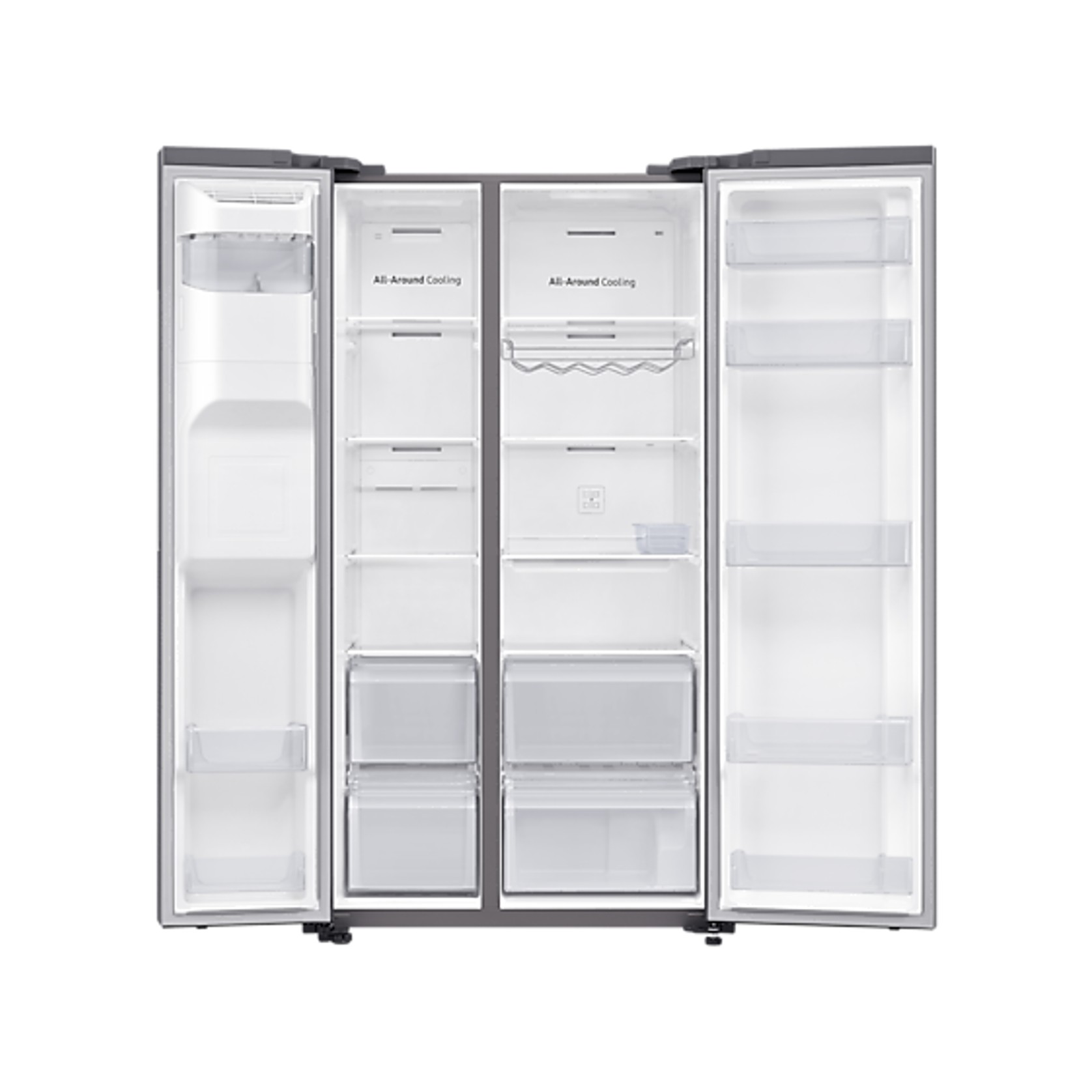 635L Side By Side Fridge All Around Cooling Matte Silver gallery detail image