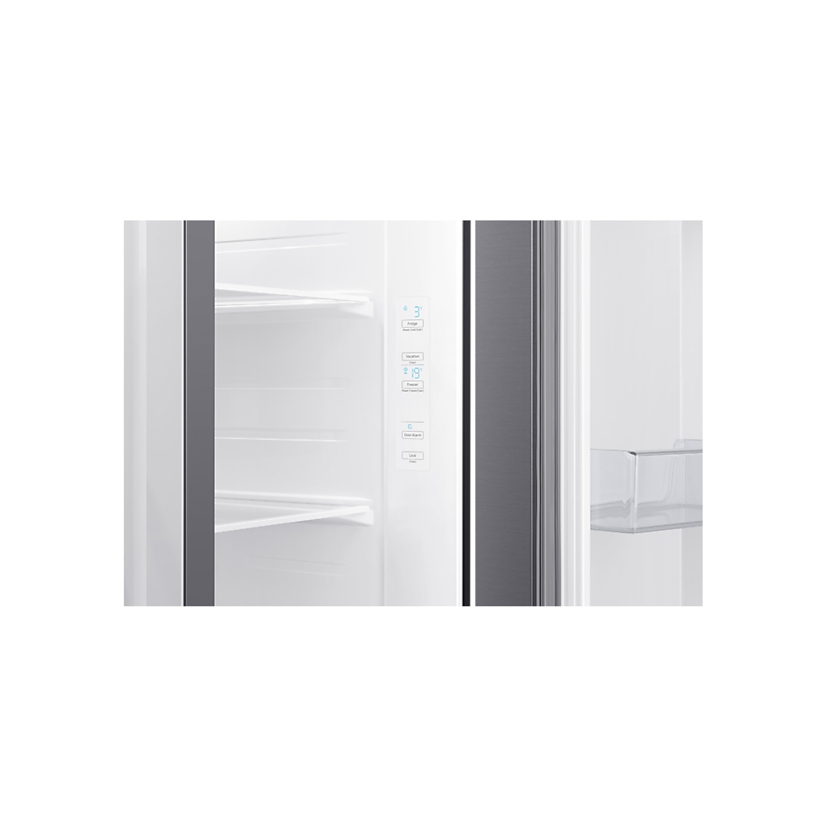 655L Side By Side Fridge All Around Cooling Matte Silver gallery detail image