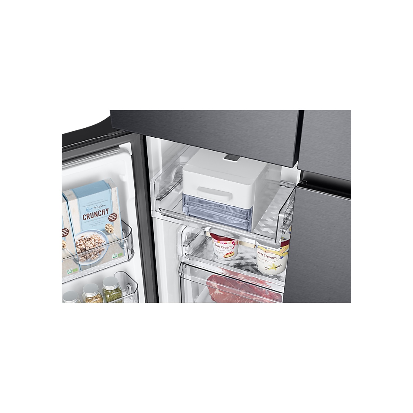 649L French Door Fridge Matte Black gallery detail image