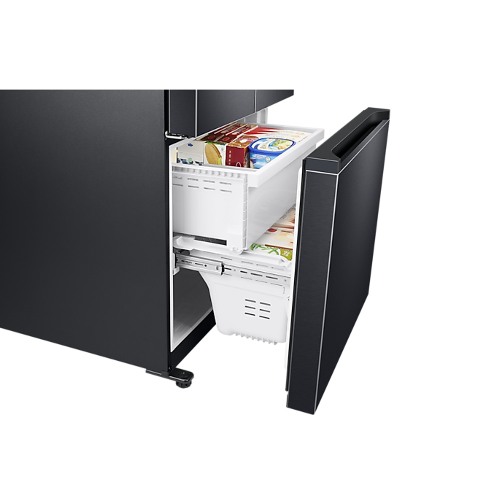 495L French Door Refrigerator Matte Black gallery detail image