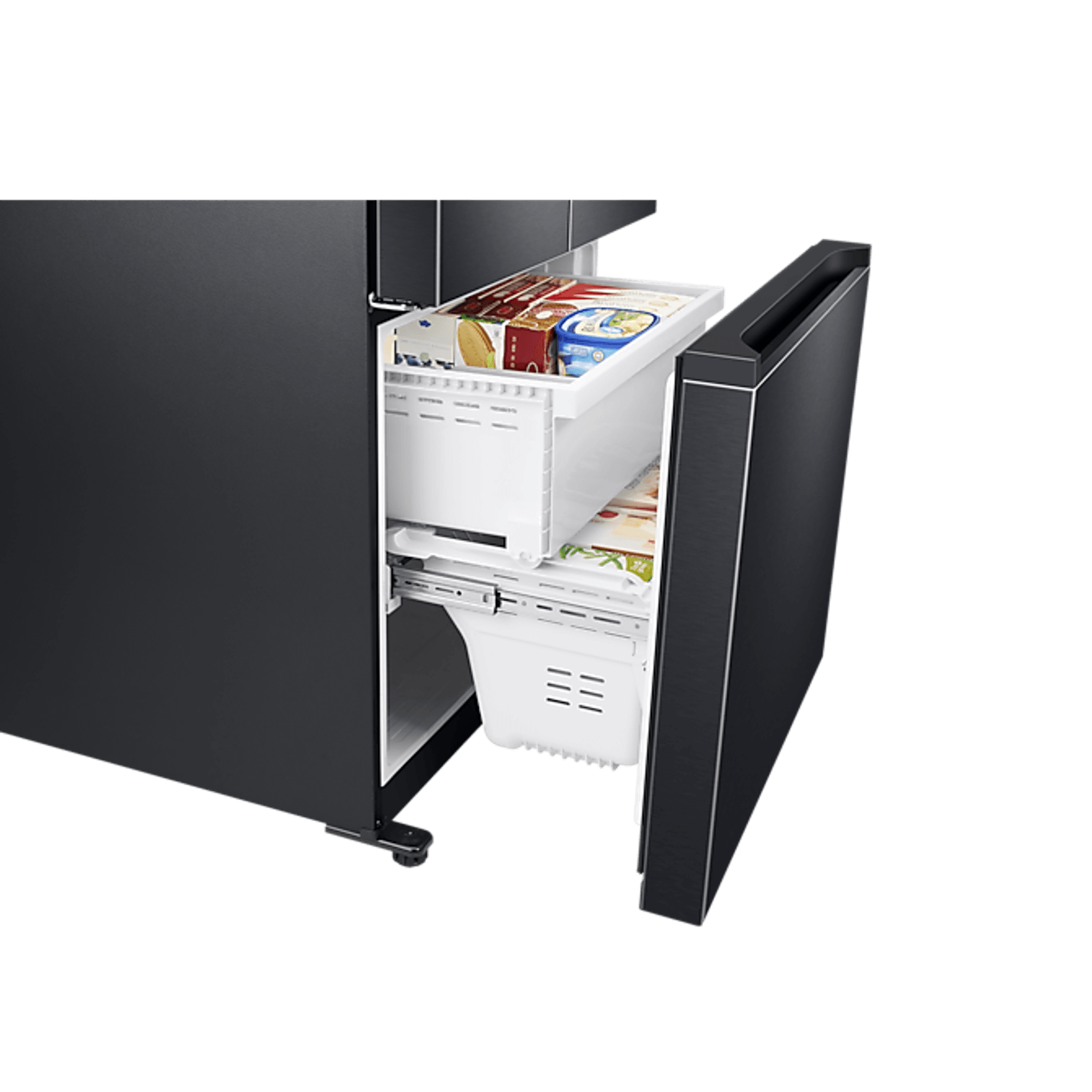 495L French Door Refrigerator Matte Black gallery detail image