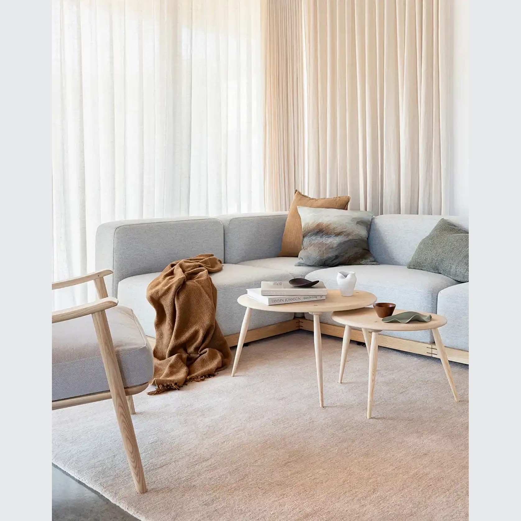 Baya Sandringham 100% Wool Rug - Cameo gallery detail image