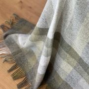 NZ Wool Throw - Woodale - Olive | 100% Pure Wool gallery detail image