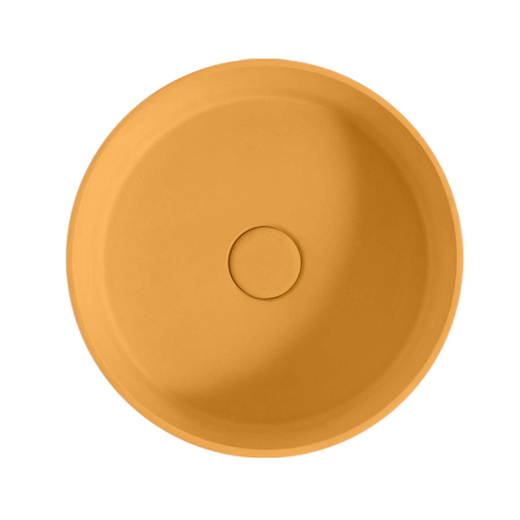 Sol' Round 390mm Concrete Basin Ochre gallery detail image