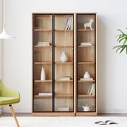 Odense Combination Natural Oak Display/Bookcase Cabinet gallery detail image
