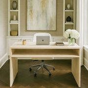 Waterfall Desk - Vein Cut Travertine gallery detail image