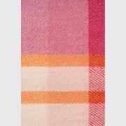 Ruanui Station Lambswool Throw - Okahu Orange Check gallery detail image