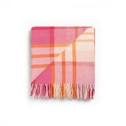 Ruanui Station Lambswool Throw - Okahu Orange Check gallery detail image