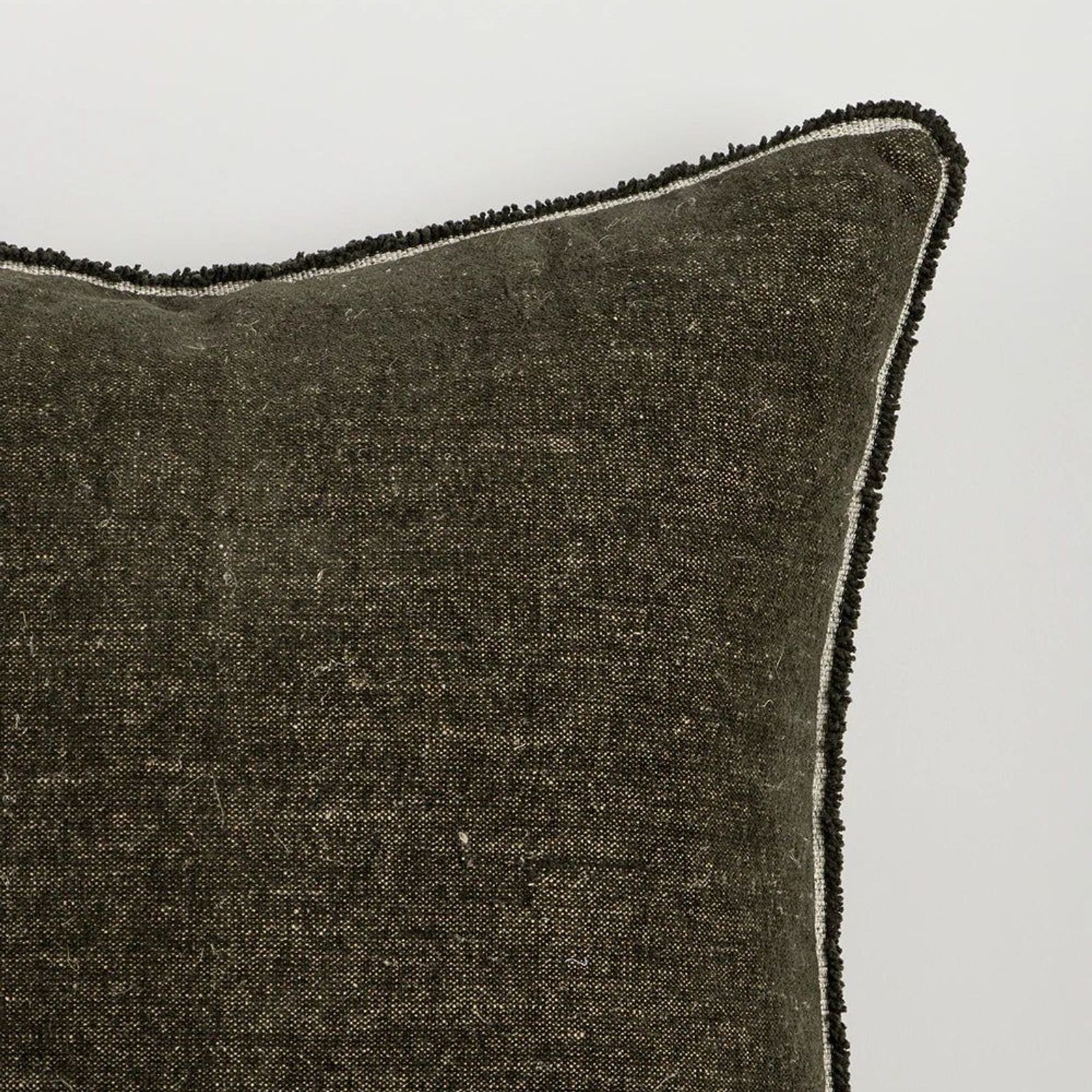 Baya Sutton Cushion - Olive gallery detail image