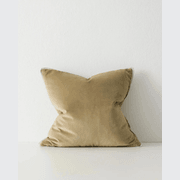 Weave Home Francesca Cushion - Olive | Velvet gallery detail image