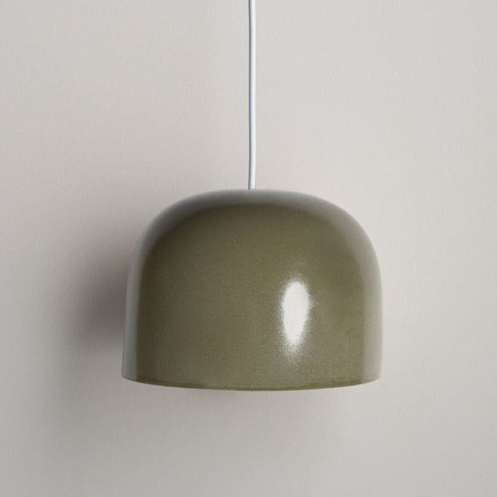 Ceramic Pendant Bell Light Large gallery detail image
