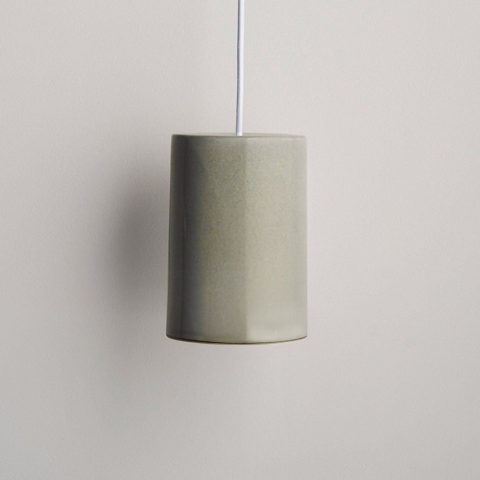 Ceramic Pendant Cylinder Light Large gallery detail image