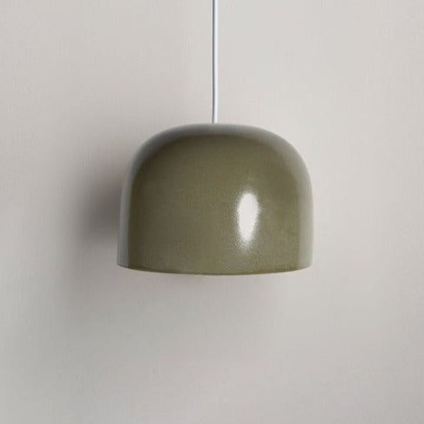 Ceramic Pendant Bell Light Small gallery detail image