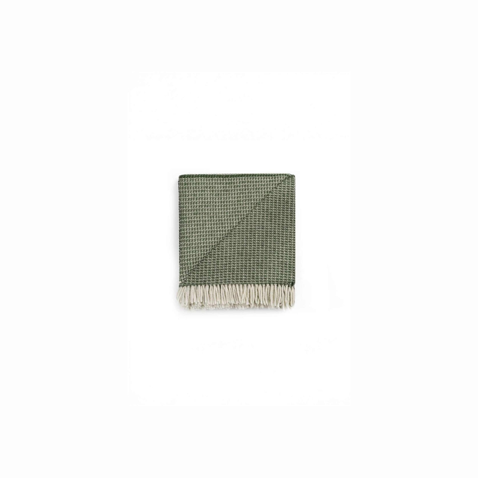 Ruanui Station Lambswool Waffle Throw - Omarae Olive gallery detail image