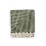 Ruanui Station Lambswool Waffle Throw - Omarae Olive gallery detail image