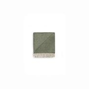 Ruanui Station Lambswool Waffle Throw - Omarae Olive gallery detail image