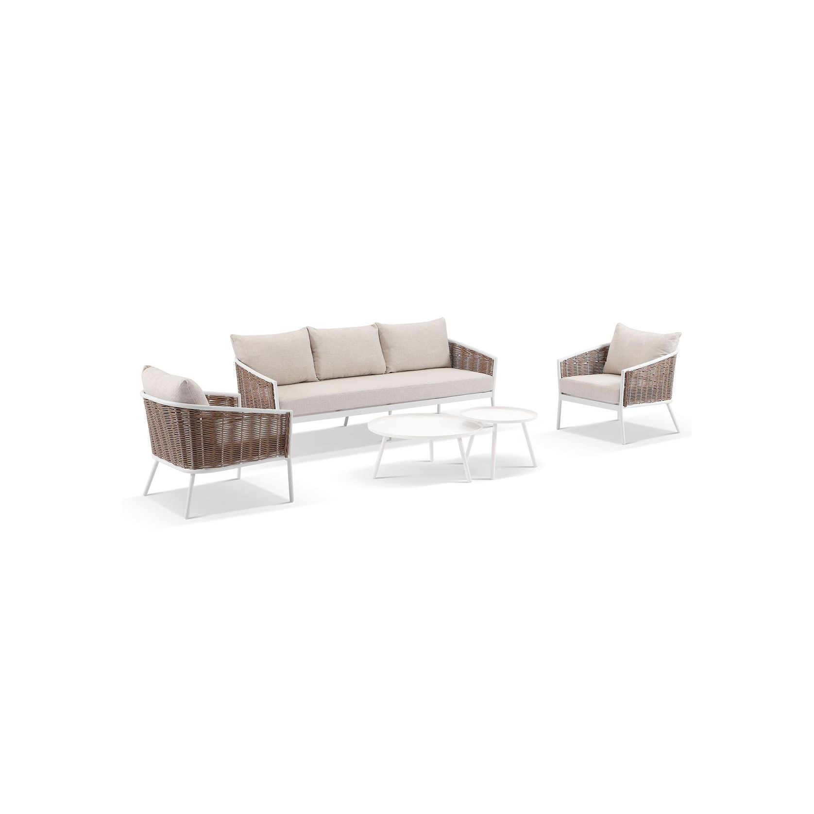 Orchard 4pc Wicker Outdoor Lounge Setting gallery detail image