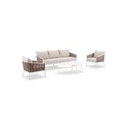 Orchard 4pc Wicker Outdoor Lounge Setting gallery detail image
