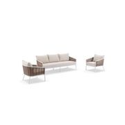 Orchard 4pc Wicker Outdoor Lounge Setting gallery detail image