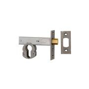 Euro Mortice Deadbolt - 60mm Backset | Distressed Nickel gallery detail image