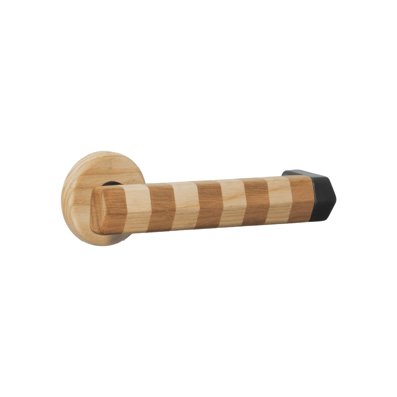 Straight Streaker Return Door Lever - Round Rose gallery detail image