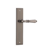 Sarlat Lever - Stepped Backplate | Distressed Nickel gallery detail image