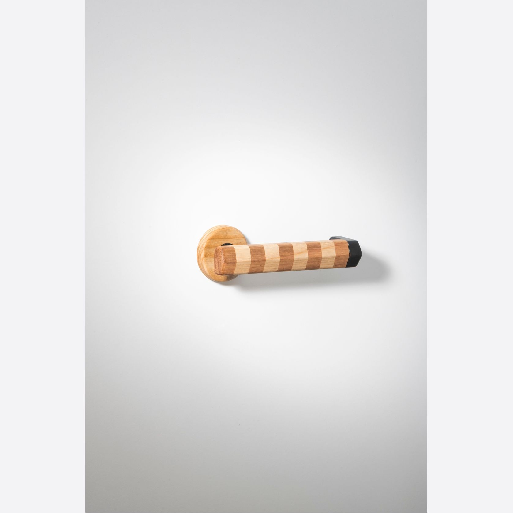 Straight Streaker Return Door Lever - Round Rose gallery detail image