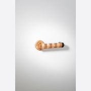 Straight Streaker Return Door Lever - Round Rose gallery detail image