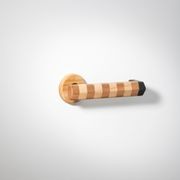 Straight Streaker Return Door Lever - Round Rose gallery detail image