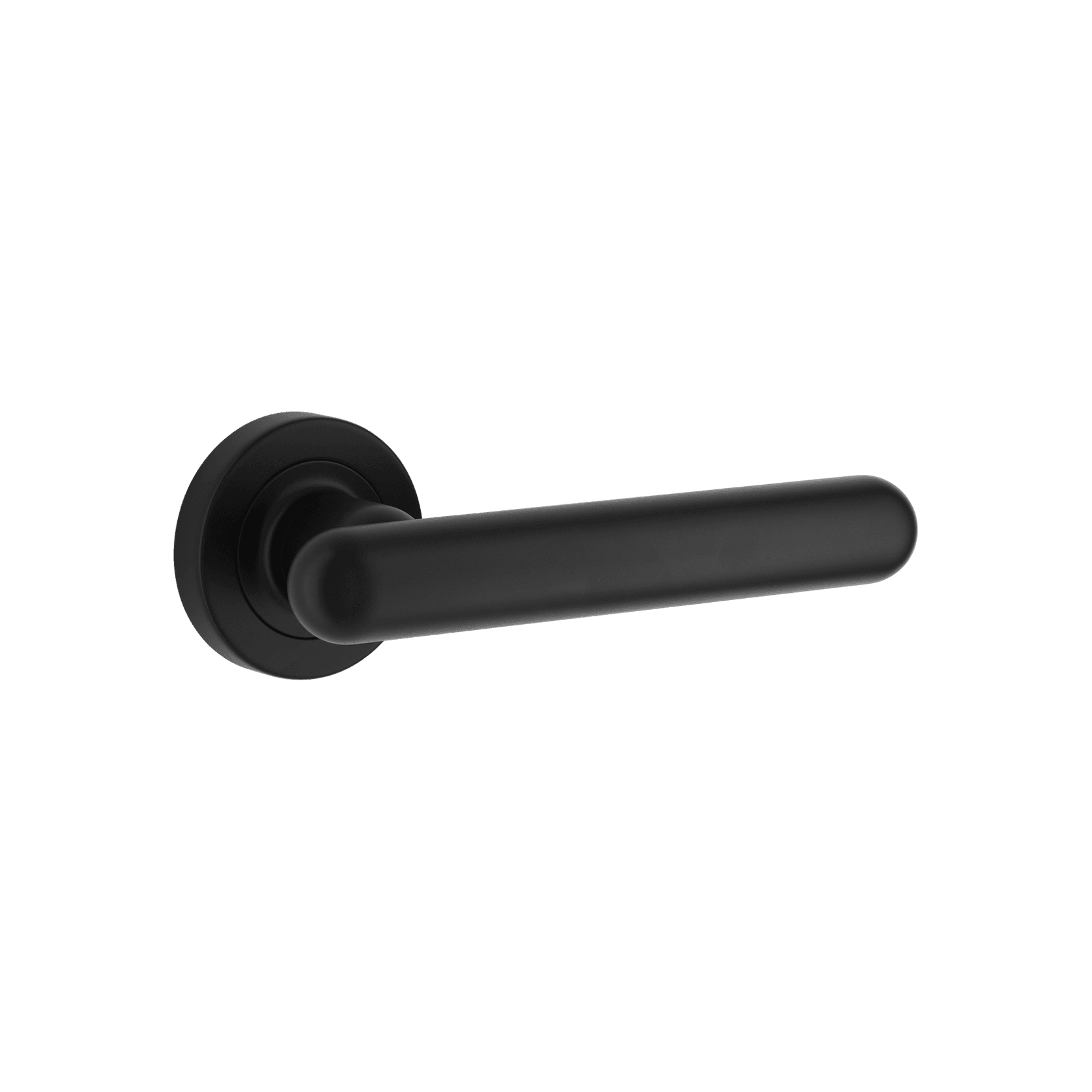 Puerto Lever - Round Rose | Matt Black gallery detail image