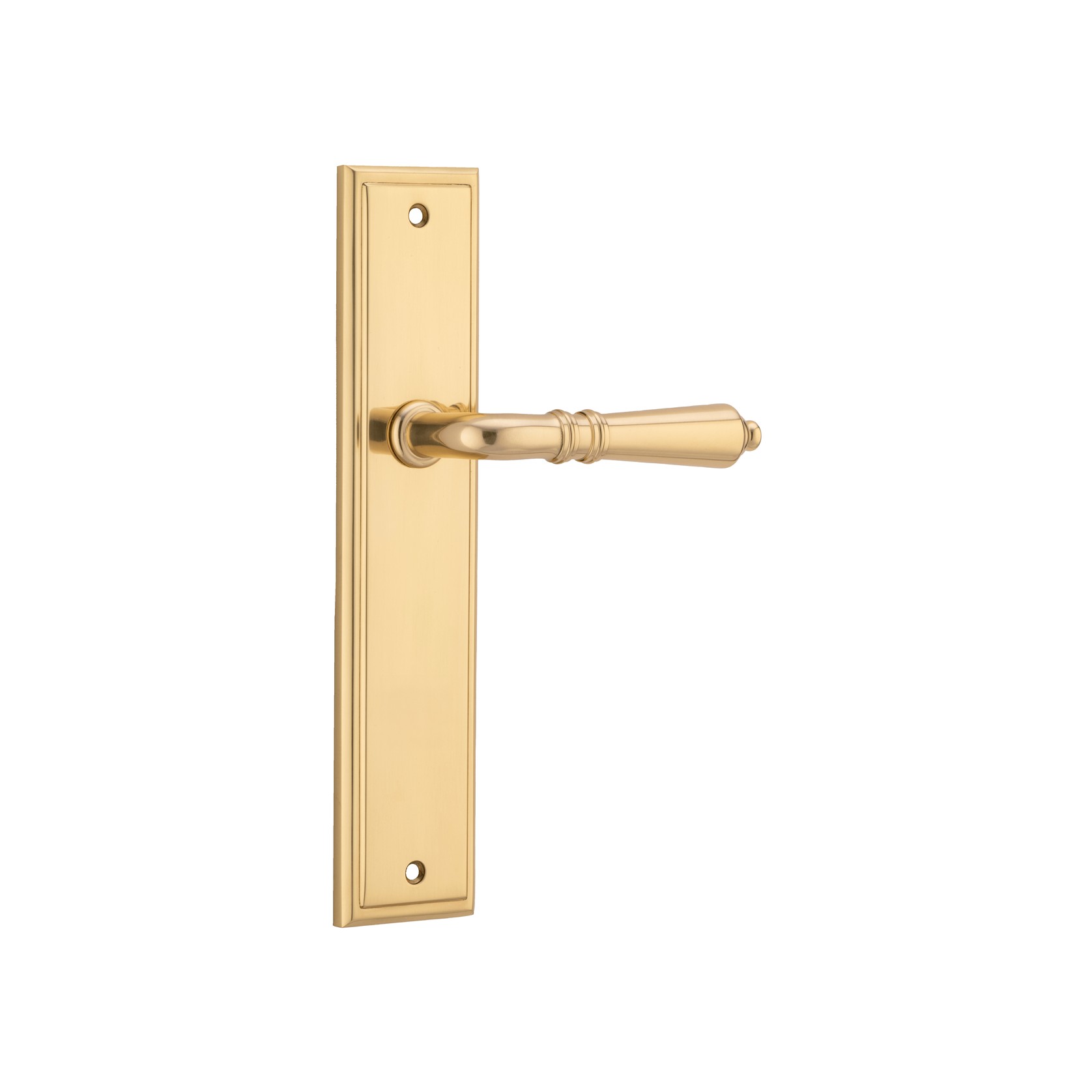 Sarlat Lever - Stepped Backplate | Polished Brass gallery detail image