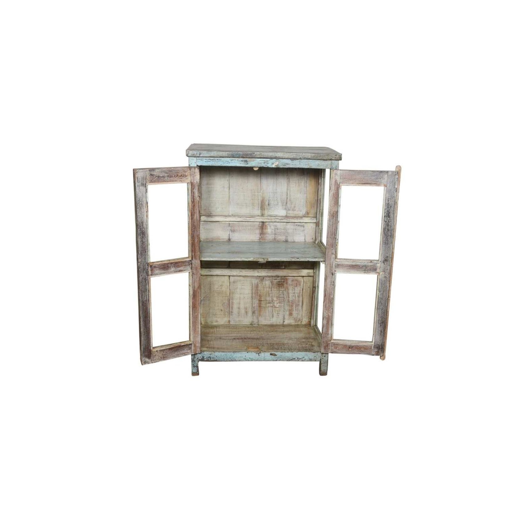 Original Wood and Glass Display Cabinet - Narrow gallery detail image