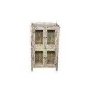 Original Wood and Glass Display Cabinet - Cream gallery detail image