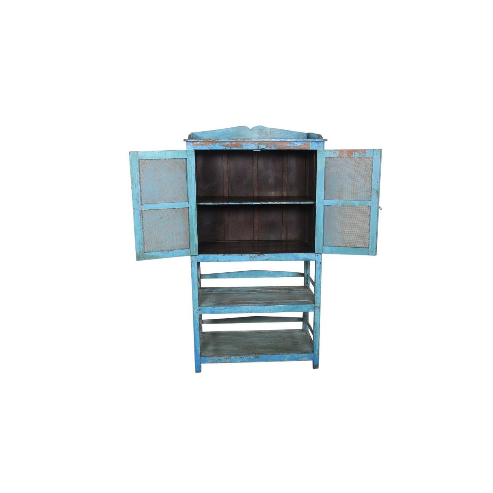 Original Wooden Mesh Cabinet with Shelving gallery detail image