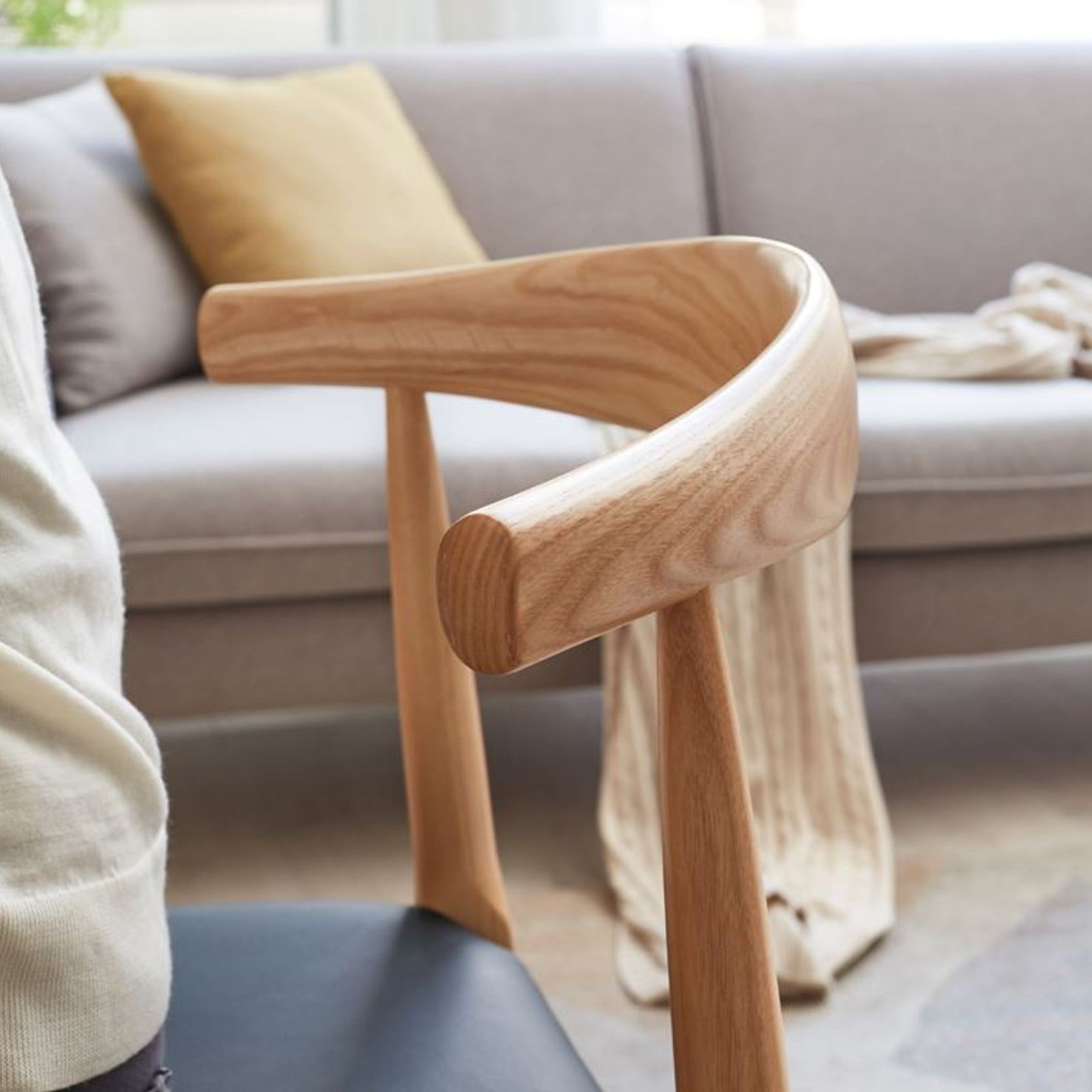 Oscar Natural Solid Ash Dining Chair gallery detail image