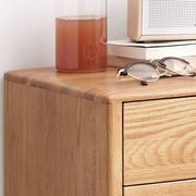 Oslo Natural Solid Oak Bedside Table Design 3 gallery detail image