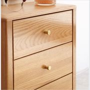 Oslo Natural Solid Oak Bedside Table Design 3 gallery detail image