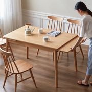 Oslo Natural Oak Extending Dining Table gallery detail image