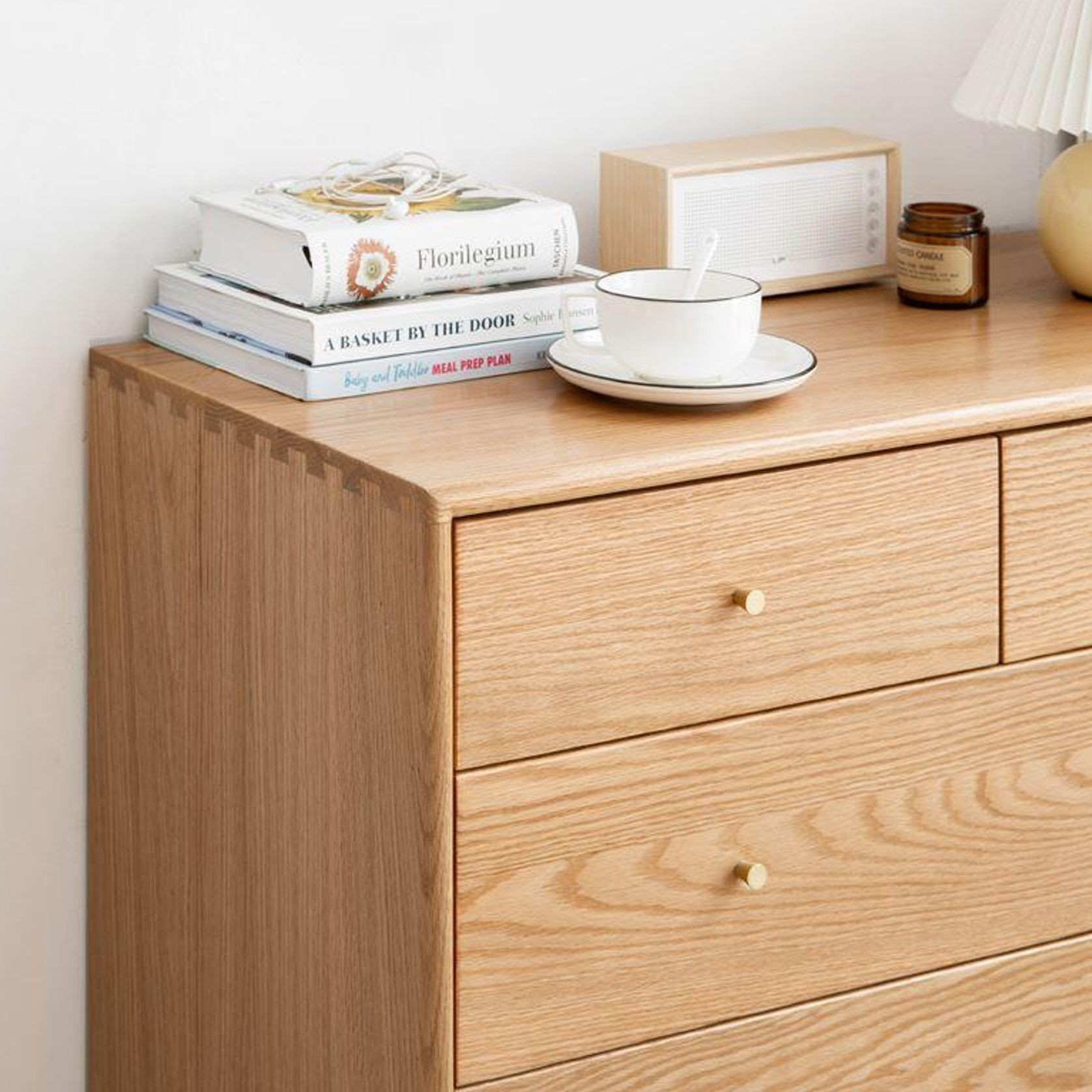 Oslo Natural Solid Oak 2 Over 3 Chest Drawers gallery detail image