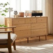 Oslo Natural Solid Oak 3+4 Chest of Drawers Design 2 gallery detail image