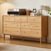 Oslo Natural Solid Oak 3+4 Chest of Drawers Design 2 gallery detail image