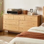 Oslo Natural Solid Oak 3+4 Chest of Drawers Design 2 gallery detail image
