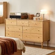 Oslo Natural Solid Oak 3+4 Chest Of Drawers Design 2 gallery detail image