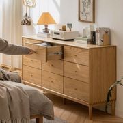 Oslo Natural Solid Oak 9 Drawers gallery detail image